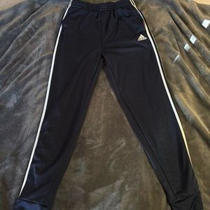 Adidas Boy’s Melange Mix Fleece Pants Blue Size XL (18/20)